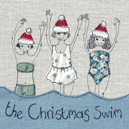 Poppy Treffry - Pack of 5 Cards - Christmas Swim