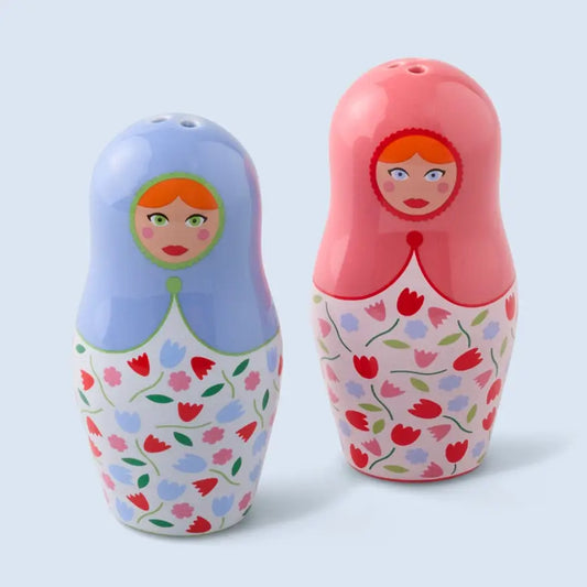 Ceramic Salt and Pepper Dolls