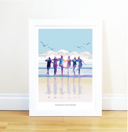 Together we are Stronger Positive Quote Print A4 Print