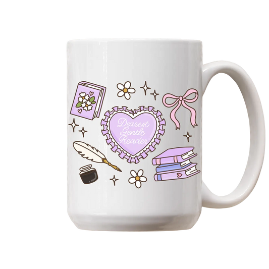 Bridgerton - Dearest Gentle Reader Ceramic Mug