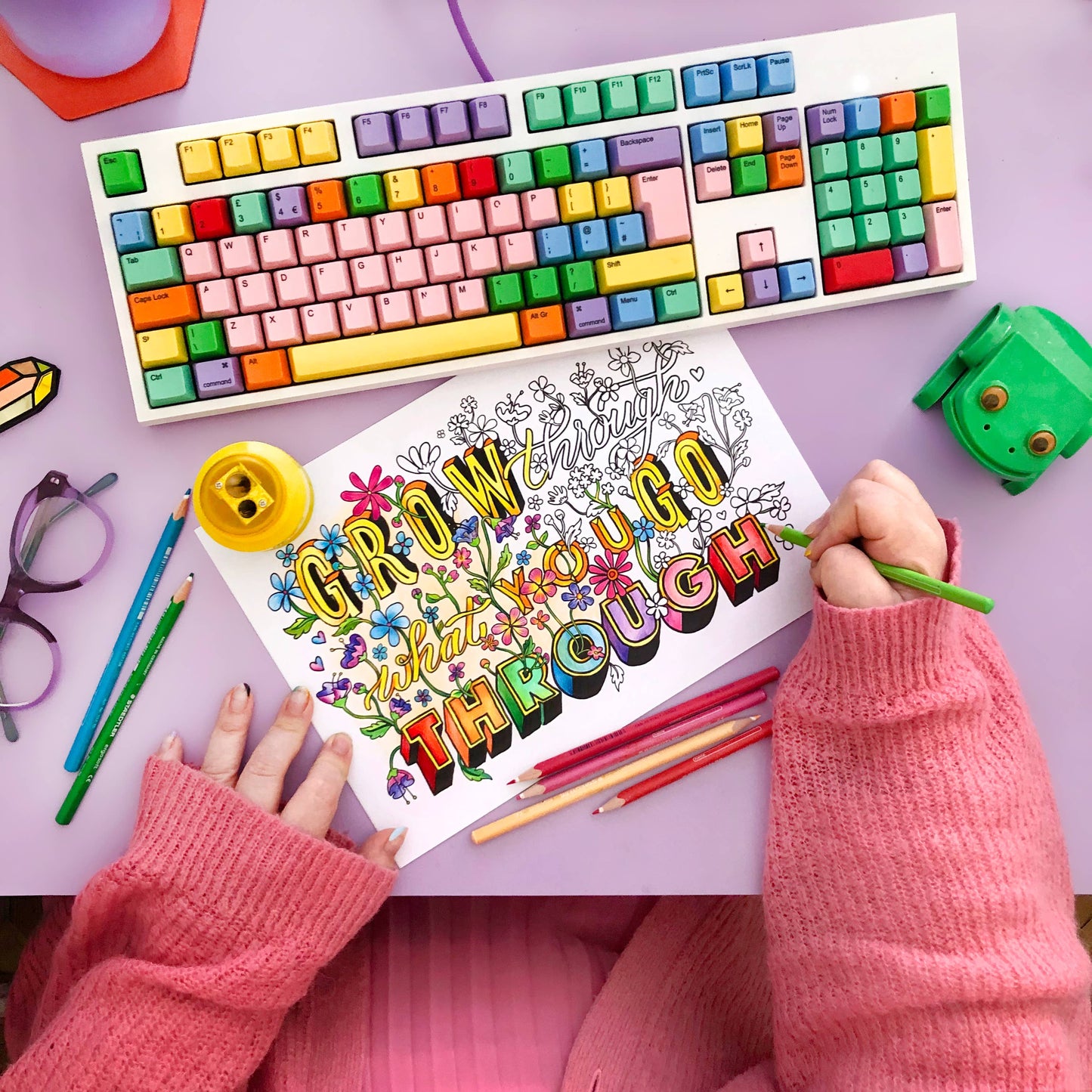 Colouring In To Calm Within book A4 Coloring In Book