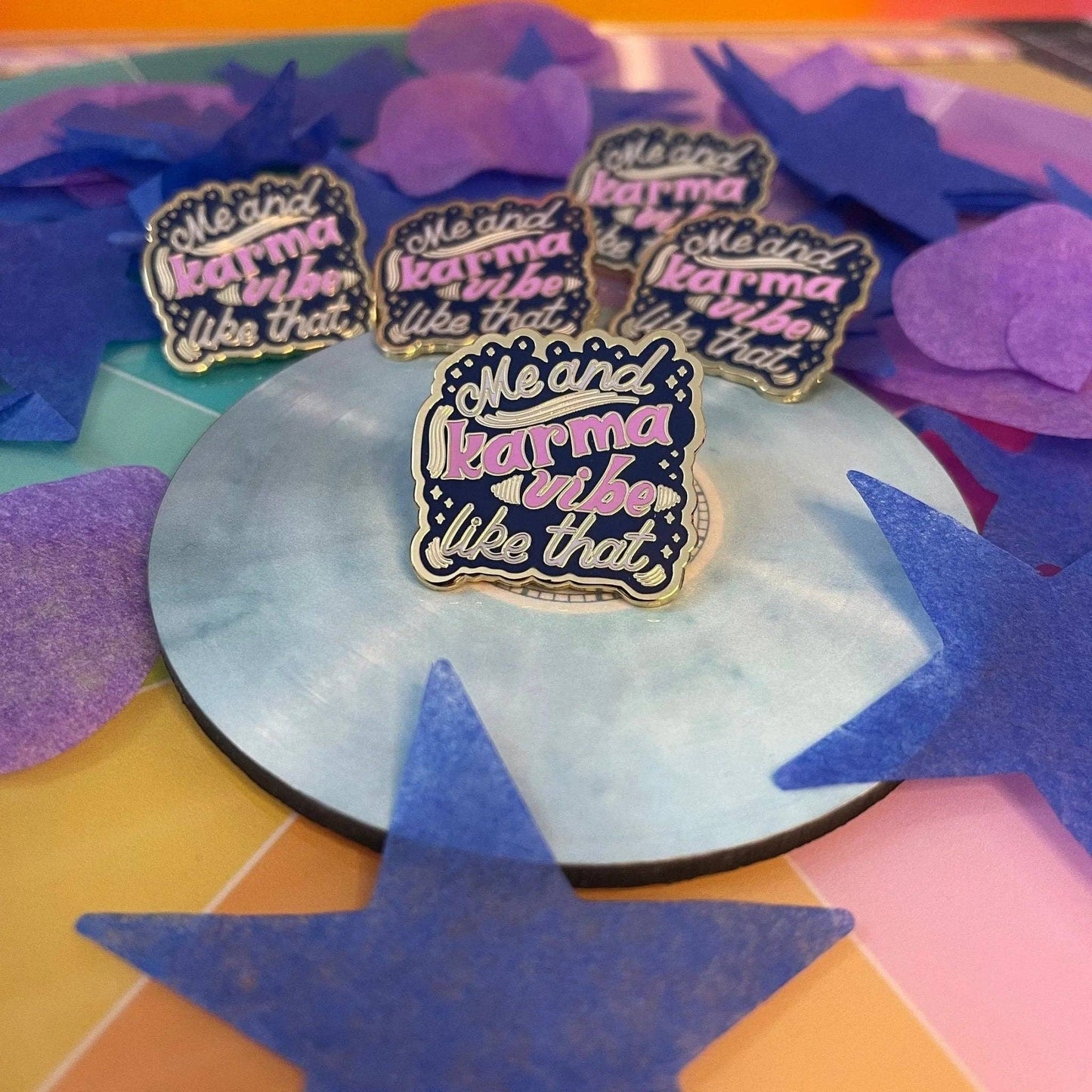 Me and Karma Vibe Like That Enamel Pin