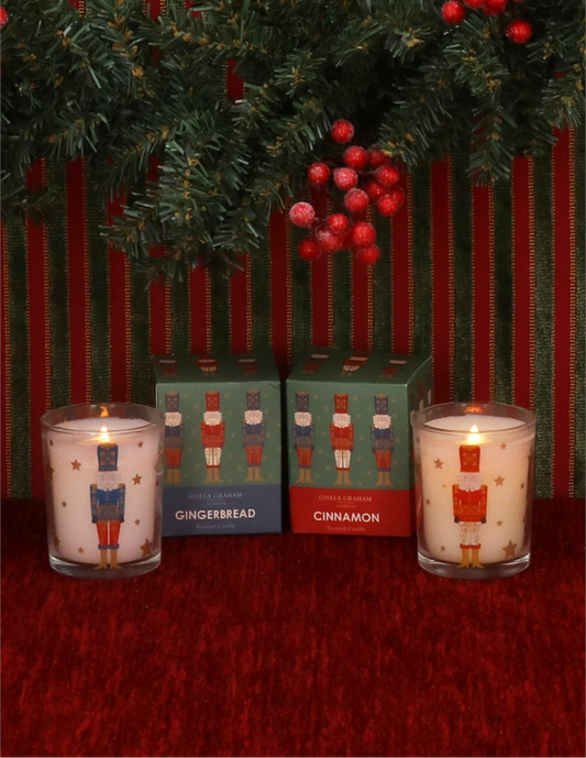 Set of 2 Boxed Mini Scented Candles - Nutcracker