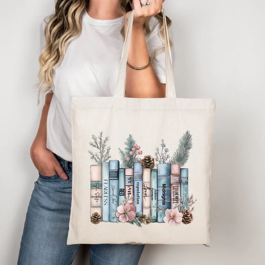 Taylor Inspired Albums As Books Winter Tote Bag