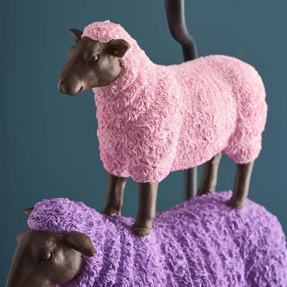 Table lamp Colorful Sheep Pink, polyresin, 35 x 20 x 67.5