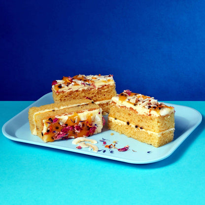 Passionfruit and Coconut Traycake