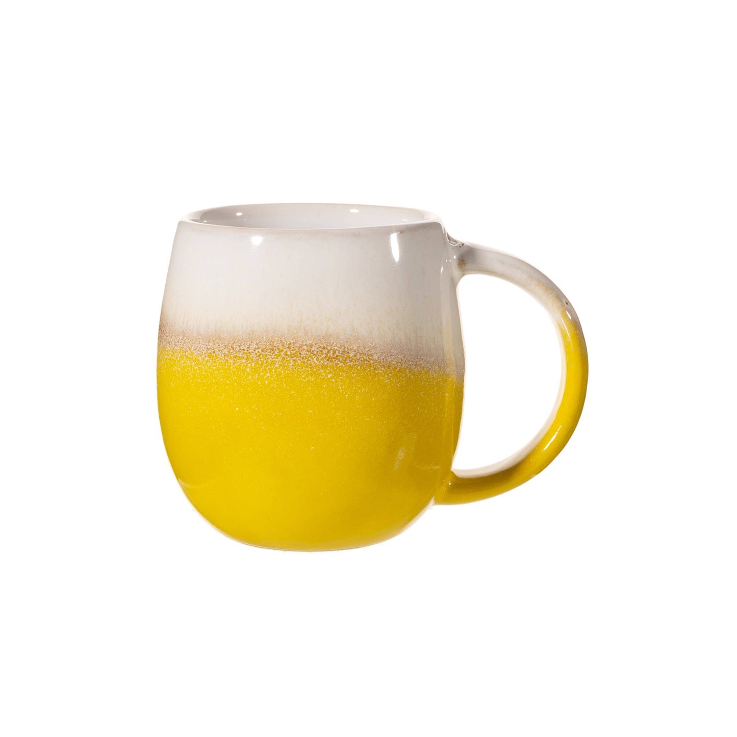 Dip Glazed Ombre Yellow Mug