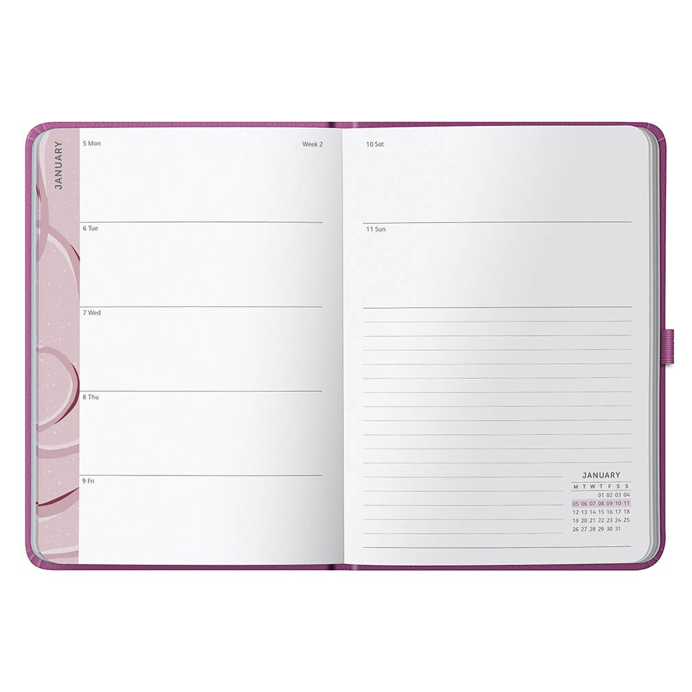 2026 Weekly Diary A5 Planner | Pink Daily Organiser | Busy B