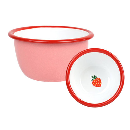 Strawberry Enamel 10 Cm Bowl