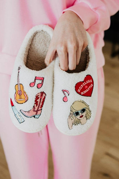 Taylor Inspired Music Girl Icons Slippers