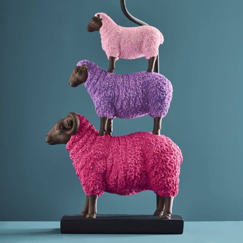 Table lamp Colorful Sheep Pink, polyresin, 35 x 20 x 67.5