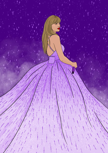 A3 Taylor Swift Speak Now Eras Illustrated Print