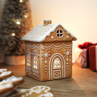Ceramic Gingerbread House Wax Warmer
