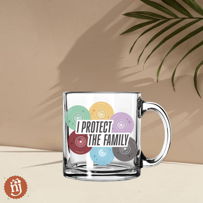 Taylor Father Figure I Protect The Family Glass Mug