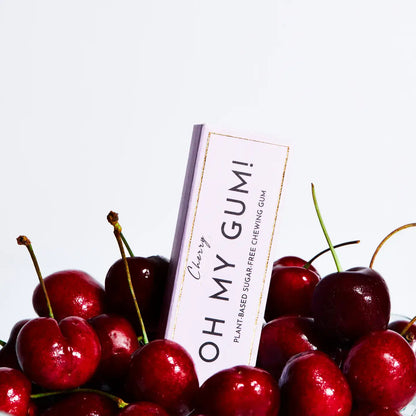 Cherry Chewing Gum - Plastic-free | Sugar-free | Plant-based