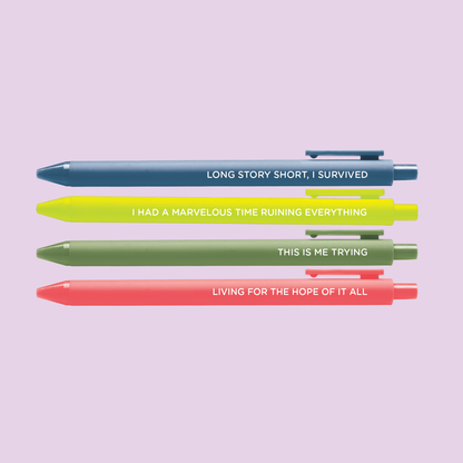 Folklore Evermore Gel Pen Set of 4