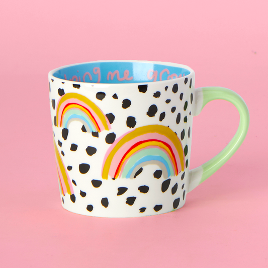 Eleanor Bowmer - Thanks For Helping Me Grow Rainbow Mug