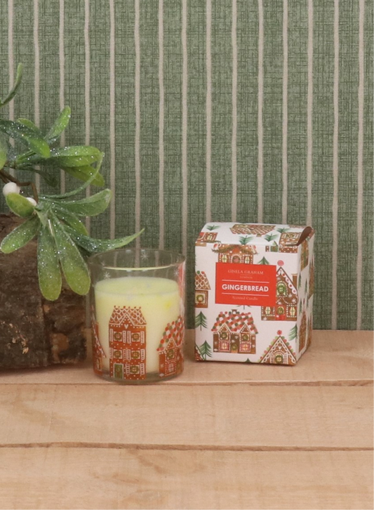 Boxed Scented Candle - Gingerbread House - Small
