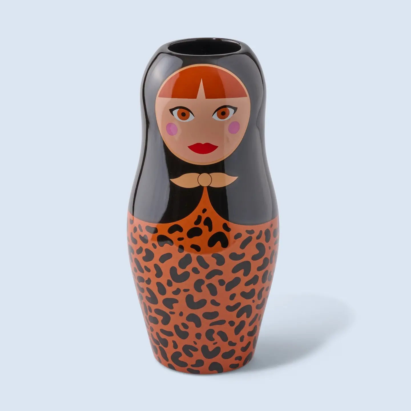 Ceramic Leopard Dolls Vase