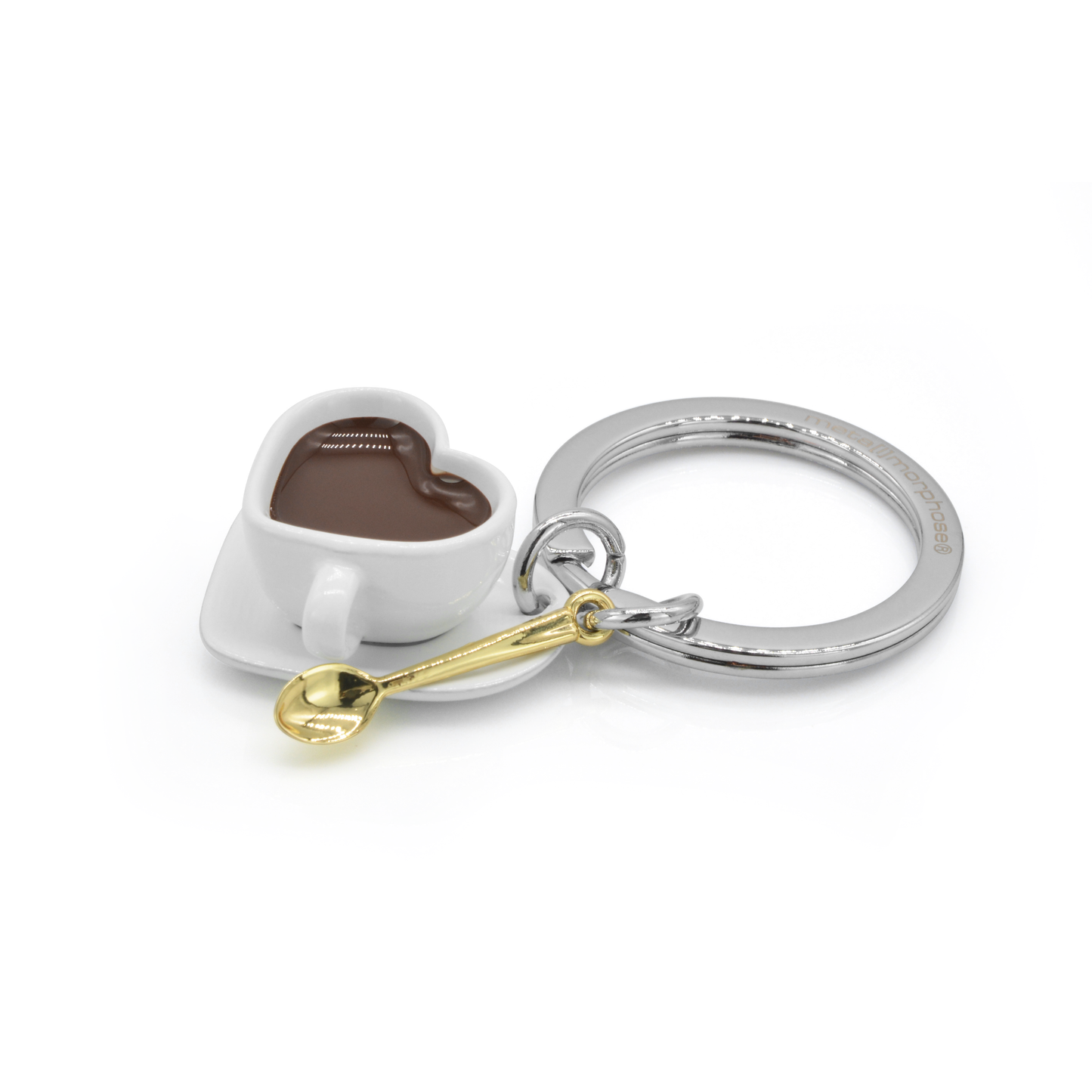 Metalmorphose White Coffee Lover Keyring