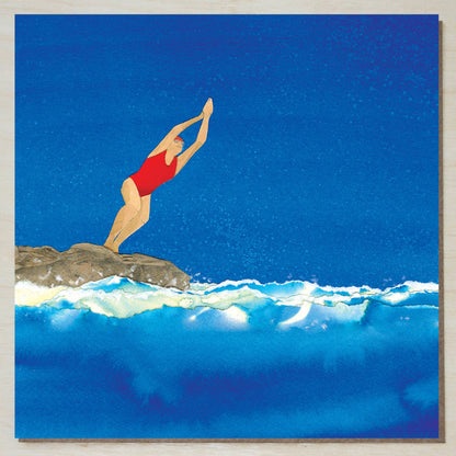 'Seize the Day!' (swimming/diving card)