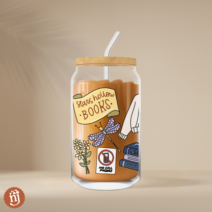 16 oz Gilmore Girls Inspired - Glass Can Tumbler - No Straw