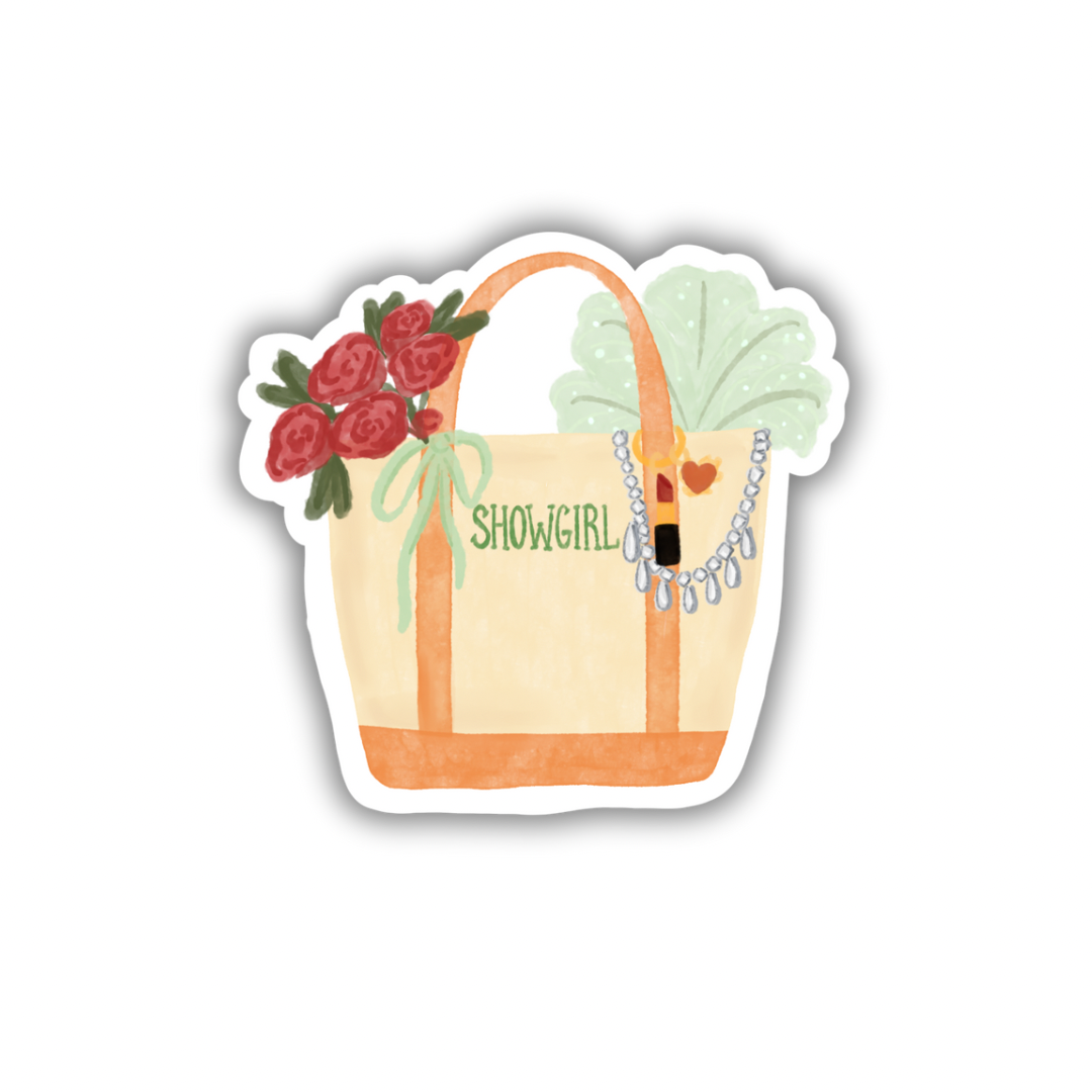 Showgirl Tote Sticker 3"