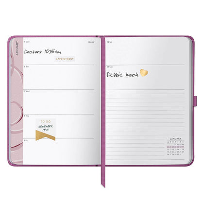 2026 Weekly Diary A5 Planner | Pink Daily Organiser | Busy B