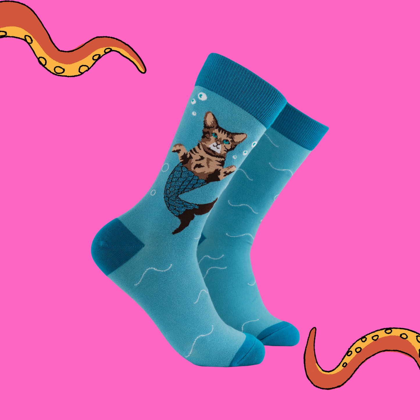 Cat Mermaid Socks - Purr-Maid