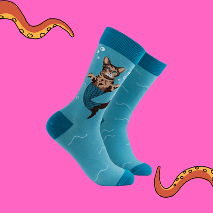 Cat Mermaid Socks - Purr-Maid