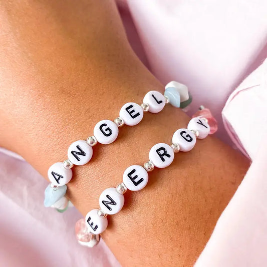 Crystal Beaded Bracelet - Angel