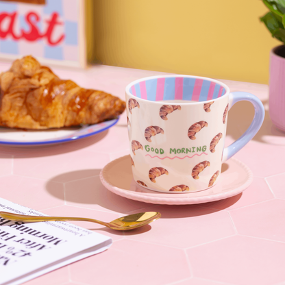 Eleanor Bowmer Good Morning Croissant Mug