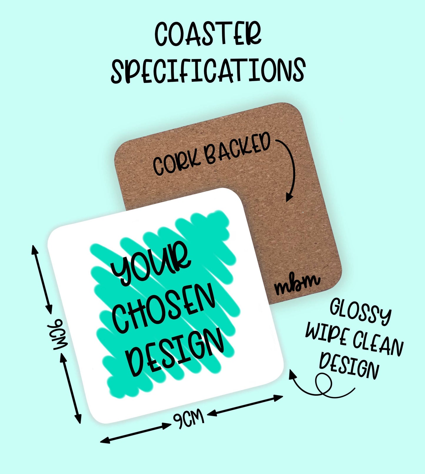 A Traitors Themed Claudia Winkleman Illustrated Coaster  