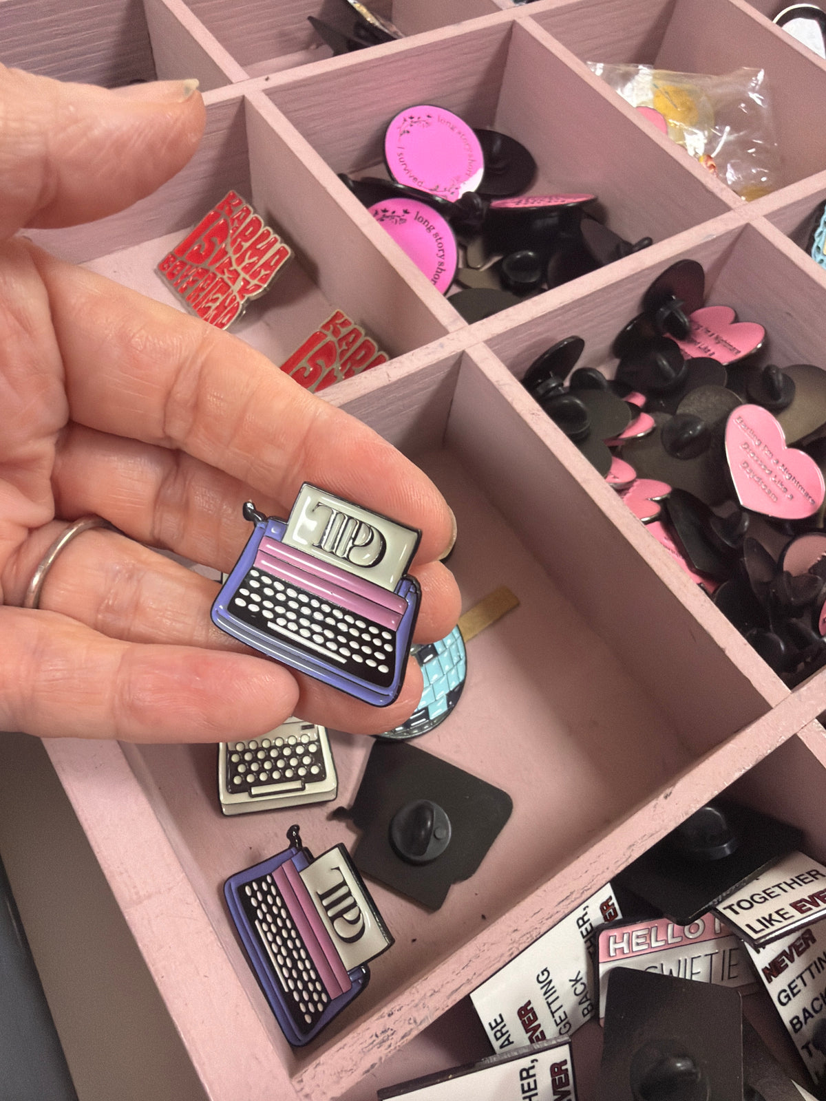 Taylor Swift Enamel Pin -  TTPD Typrewriter