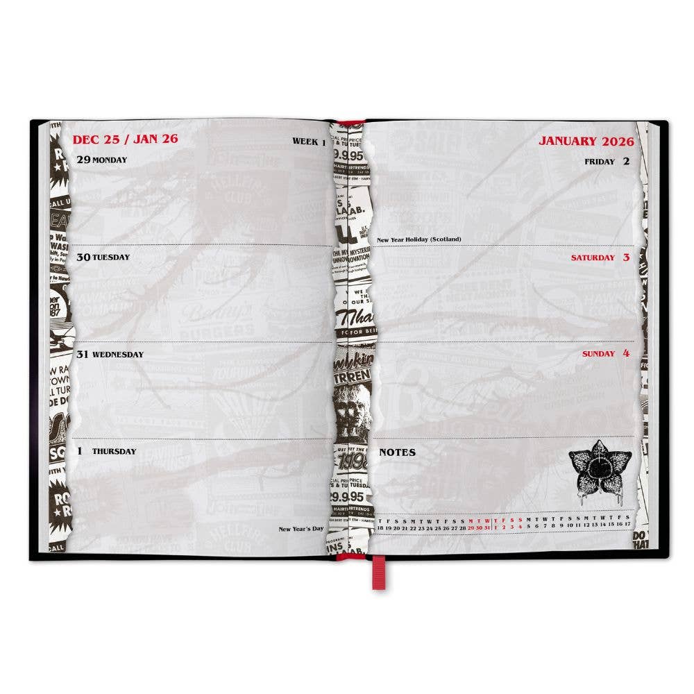 STRANGER THINGS 2026 A5 DIARY