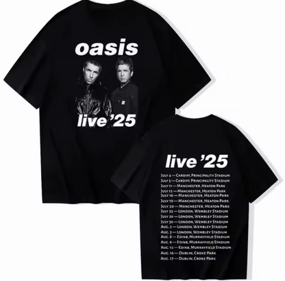 Oasis - Live 25 Short Sleeved T Shirt