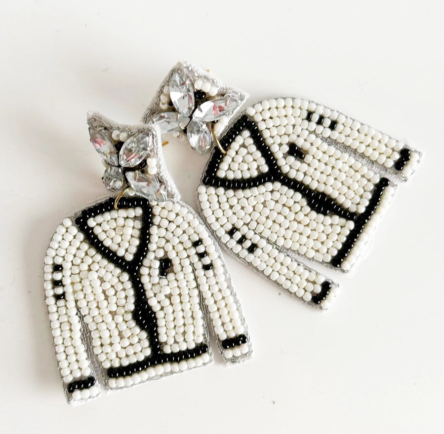 Cardigan Beaded Earrings