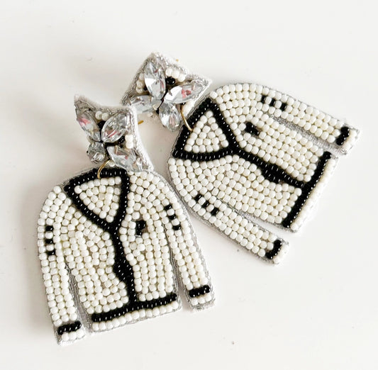 Cardigan Beaded Earrings