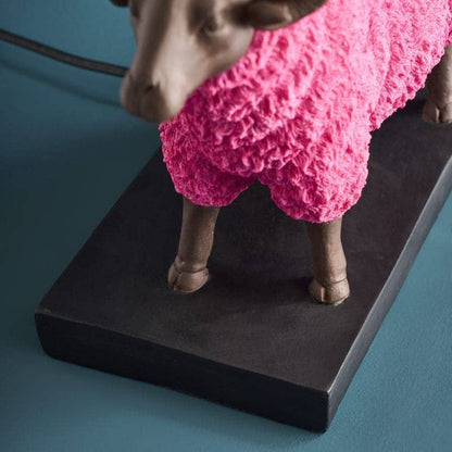 Table lamp Colorful Sheep Pink, polyresin, 35 x 20 x 67.5