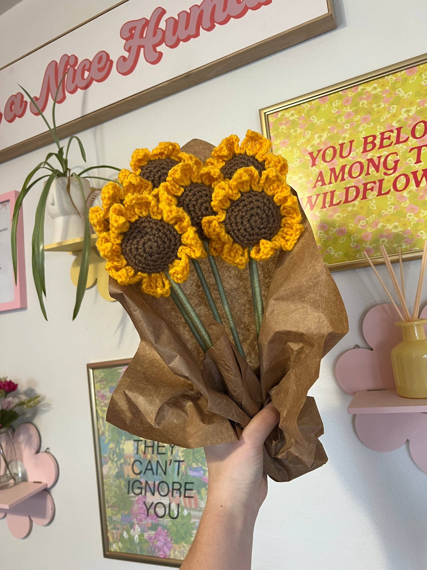 Crochet Sunflower Flower