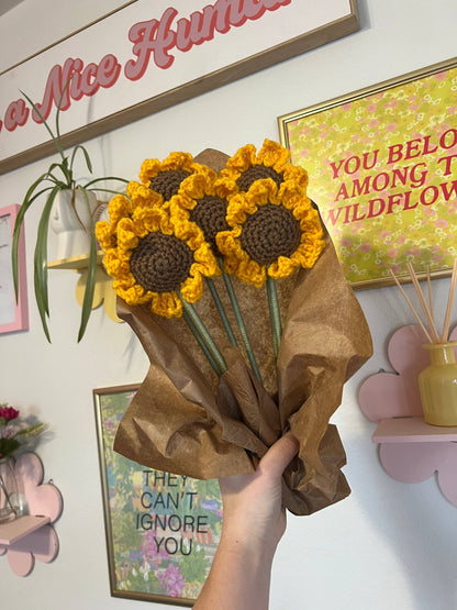 Crochet Sunflower Flower
