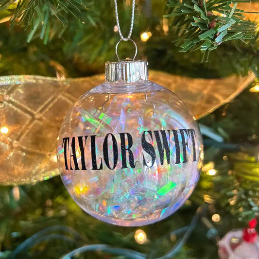 Taylor Swift Glitter Ornament With Confetti