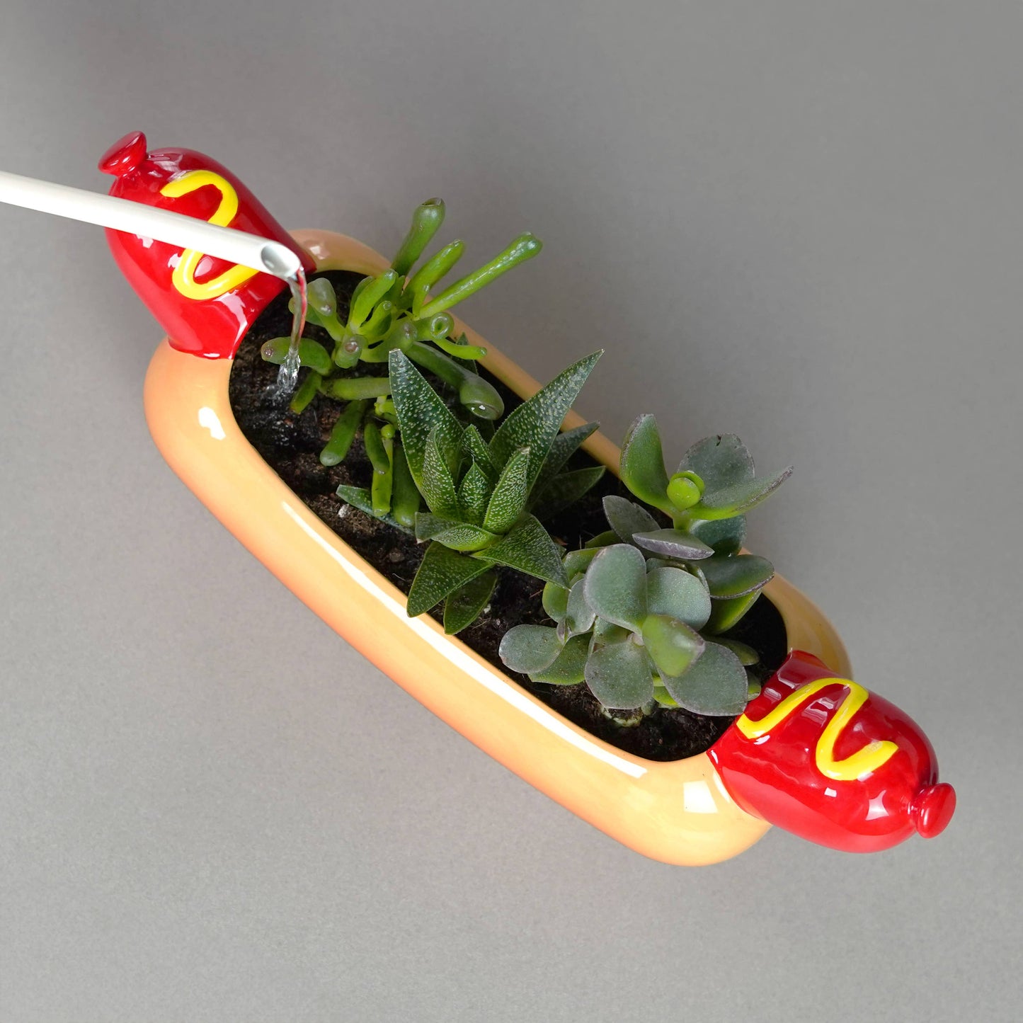 Ceramic Hot Dog Planter