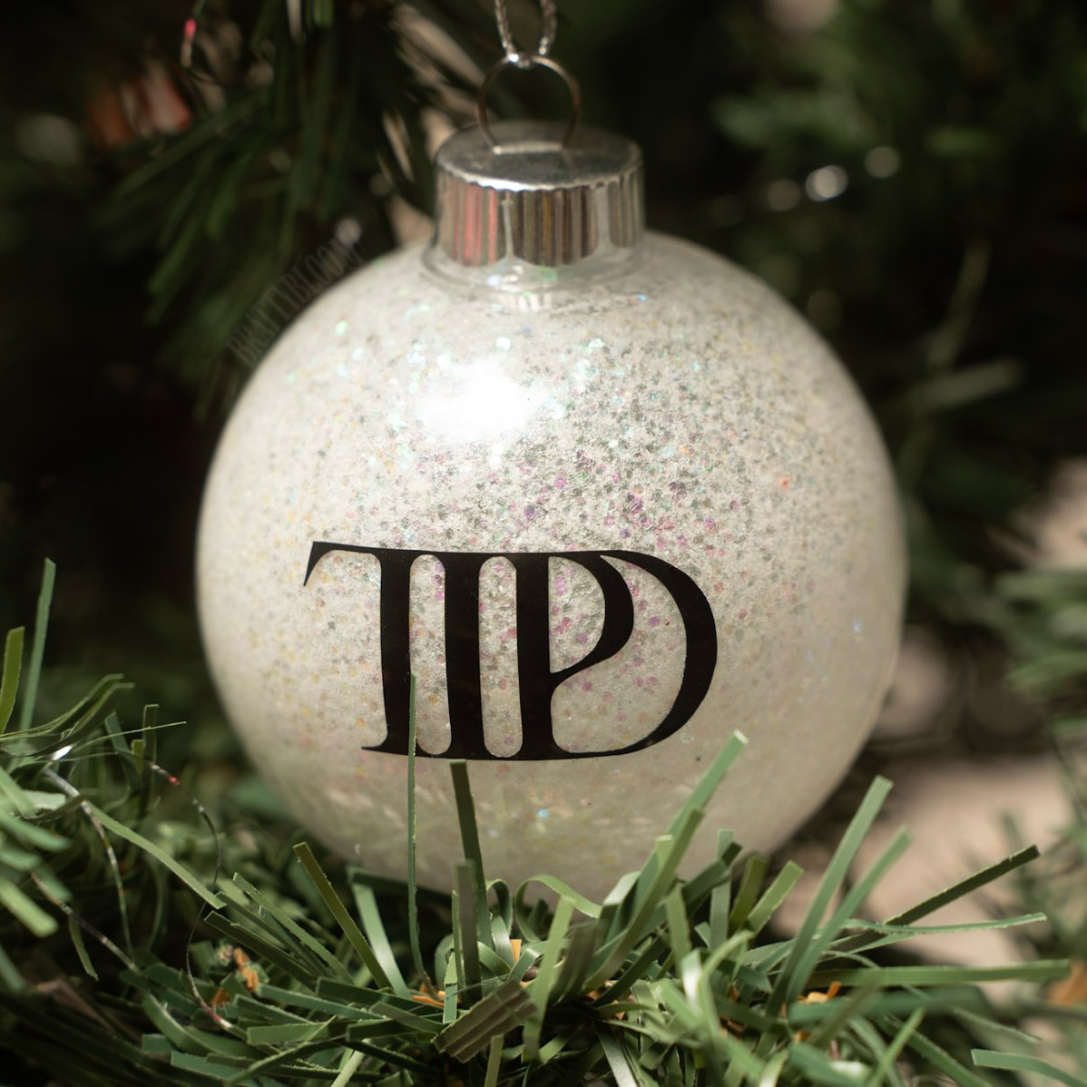 Taylor Christmas Ornaments With Glitter