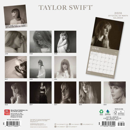 Taylor Swift 2026 Square Calendar