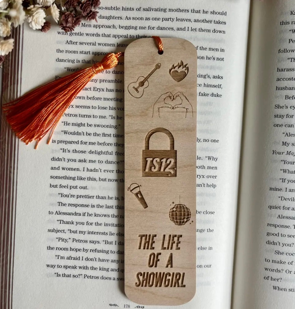 TS12 Inspired Wooden Bookmarks