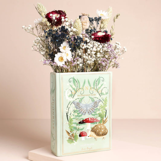 Ceramic Moonrise Woodland Book Vase