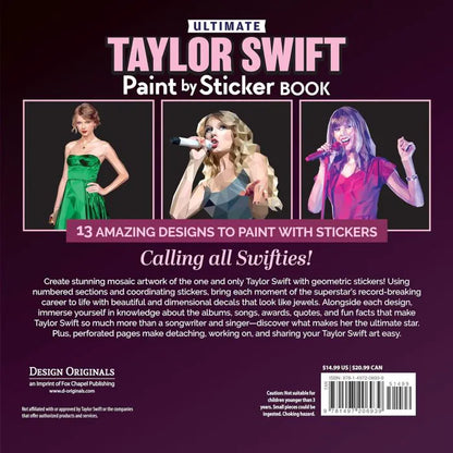 Ultimate Taylor Swift Paint by Sticker Book