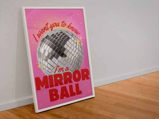 Mirrorball A3 Print