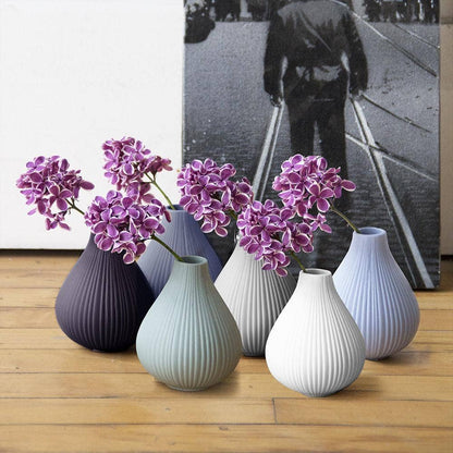 Frost - Matte Bisque Bud Flower Vase Glazed on Inside